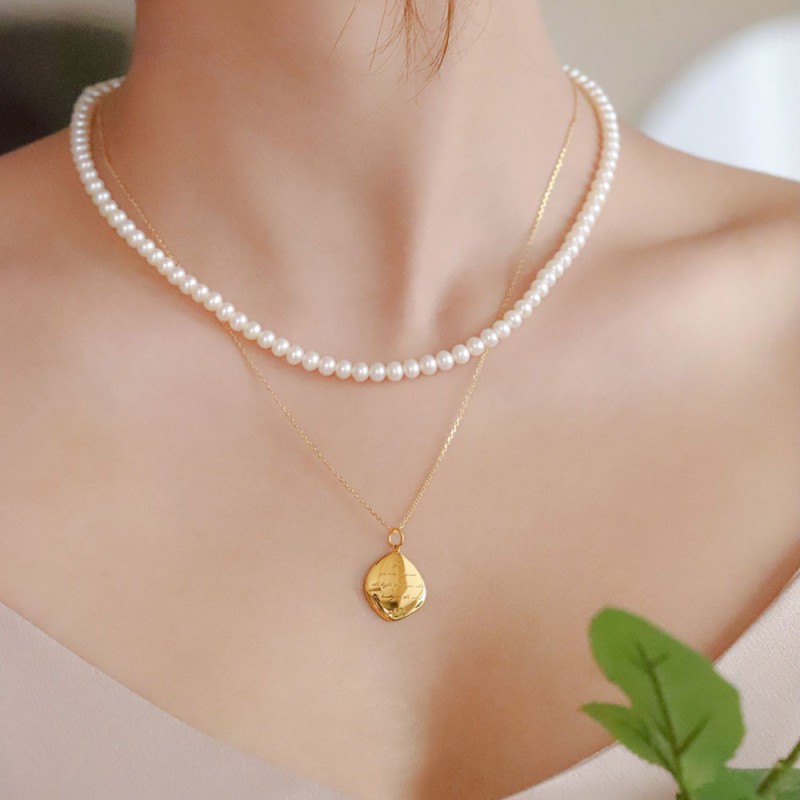 Custom Baby Hand & Footprint Pendant in 18K Gold