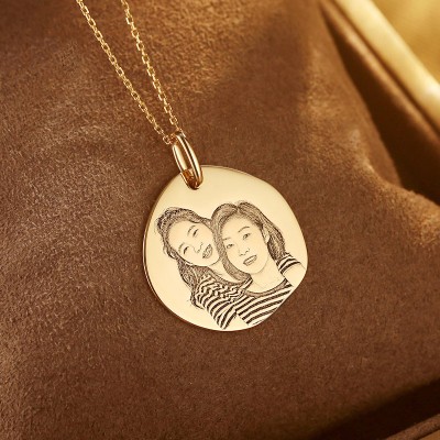 Custom Baby Footprint and Handprint Pendant in 18K Gold - Irregular Shape Keepsake Jewelry