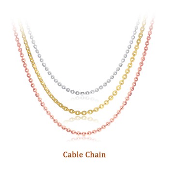 18K Gold Cable Chain