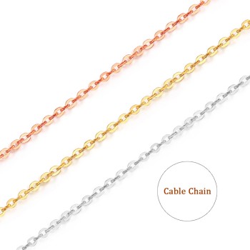 18K Gold Cable Chain
