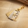 Vintage Stacking Pendant - Custom 18K Gold Rectangular Openwork Charm