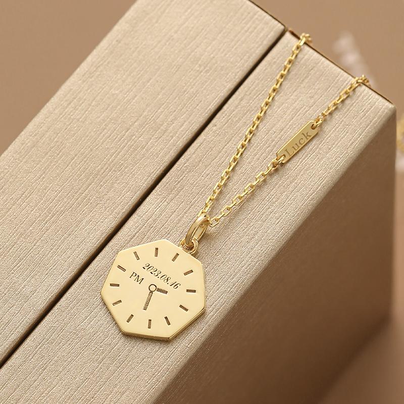 Custom Baby Hand and Footprint Pendant in 18K Gold