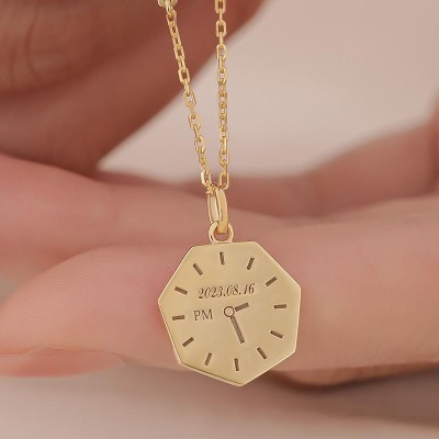 Custom Baby Hand and Footprint Pendant in 18K Gold