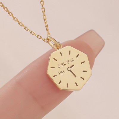 Custom Baby Hand and Footprint Pendant in 18K Gold