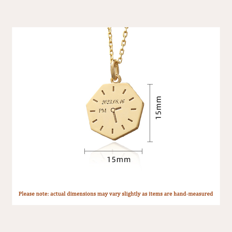 Custom Baby Hand and Footprint Pendant in 18K Gold