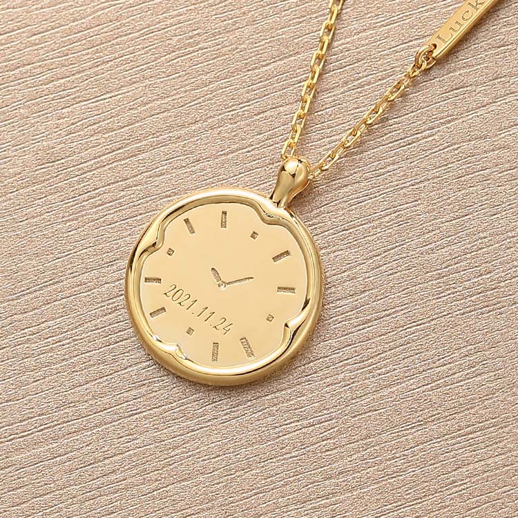 Custom Baby Handprint and Footprint Pendant in 18K Gold